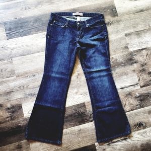 GAP Premium Flare Ankle jeans dark wash blue denim low-rise flared jeans size 10